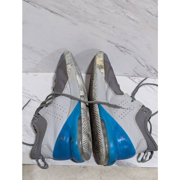 Nike Men's Blue & Gray Round Toe Lace-Up Closure High Top Sneakers Shoe Size 10 - Picture 7 of 9